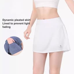 Thumbnail CAMEL CROWN Váy thể thao thông thường dành cho nữ Quần lót nhẹ thoáng khí Váy Quần ba phần tư 4