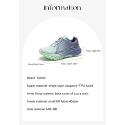 Thumbnail Giày đi bộ đường dài CAMEL CROWN giày thể thao ngoài trời chống trượt xuyên quốc gia dành cho nữ 3