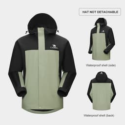 Thumbnail Áo khoác một lớp CAMEL CROWN Áo khoác ngoài trời ấm áp chống gió cho nam 2