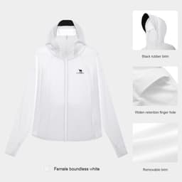 Thumbnail Áo khoác chống nắng CAMEL CROWN vải lụa lạnh mỏng thời trang cao cấp cho nữ 3