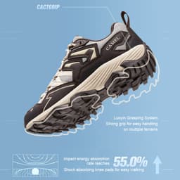 Thumbnail Giày đi bộ đường dài việt dã CAMEL CROWN trọng lượng nhẹ chống mòn chống trượt cho nam 2