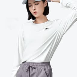 Thumbnail Áo Thun Tay Dài Chống Nắng Chất Liệu Co Giãn Tốt Nhanh Khô Thời Trang Cho Nam Và Nữ 4