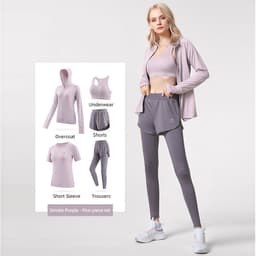 Thumbnail Bộ Đồ Thể Thao 5 Món Thời Trang Tập yoga 4