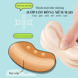 Thumbnail Miếng Dán Gót Giày 4D MINSU M5515 Lót Đệm Có Hạt Silicon Bảo Vệ, Chống Trầy, Rớt Gót Chân,Giảm Size Giày Cao Gót Bị Rộng 2