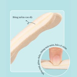 Thumbnail Miếng Dán Gót Giày 4D MINSU M5515 Lót Đệm Có Hạt Silicon Bảo Vệ, Chống Trầy, Rớt Gót Chân,Giảm Size Giày Cao Gót Bị Rộng 3