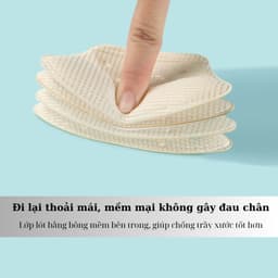 Thumbnail Miếng Dán Lót Gót Giày Điều Chỉnh Kích Cỡ MINSU M5511 Thu Nhỏ Cho Giày Lớn, Chống Trượt và Ma Sát Gót Chân 2
