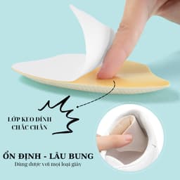 Thumbnail Miếng Dán Lót Gót Giày Điều Chỉnh Kích Cỡ MINSU M5511 Thu Nhỏ Cho Giày Lớn, Chống Trượt và Ma Sát Gót Chân 4