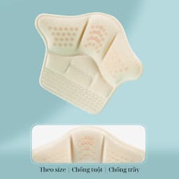 Thumbnail Miếng Dán Lót Gót Giày 5D Chống Rộng MINSU M5510 Lót Đệm Có Hạt Silicon Bảo Vệ, Chống Trầy Cho Giày Cao Gót Thể Thao 3
