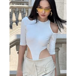 Thumbnail COCO SIN - Bodysuit Trắng Cut Out 2