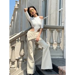 Thumbnail COCO SIN - Bodysuit Trắng Cut Out 4