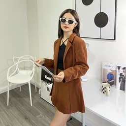 Thumbnail COCO SIN - Váy Mini Nâu Xẻ Lai 1