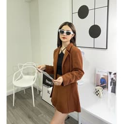 Thumbnail COCO SIN - Blazer Croptop Nâu 2