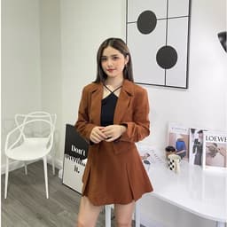Thumbnail COCO SIN - Blazer Croptop Nâu 3