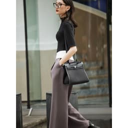 Thumbnail COCO SIN - Quần Kaki Xám Ống Rộng Phối Lưng 2