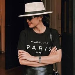 Thumbnail COCO SIN - Áo Lụa In Logo Paris Cổ Tròn 2