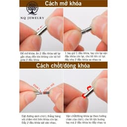 Thumbnail Dây da dây chuyền đeo cổ khóa inox cao cấp - Ngọc Quý 3