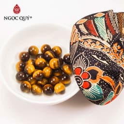 Thumbnail Hạt lẻ đá mắt hổ vàng nâu - Ngọc Quý 1