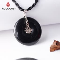 Thumbnail Mặt dây chuyền đồng điếu đá obsidian - Ngọc Quý 2