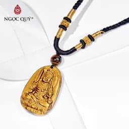 Thumbnail Mặt dây chuyền phật bản mệnh đá thạch anh mắt hổ tiger's eyes quartz mệnh thổ & kim - Ngọc Quý 1