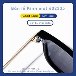 Thumbnail Kính mát nam nữ Lilyeyewear chống UV400 thiết kế mắt vuông dễ đeo màu sắc thời trang 602335 2