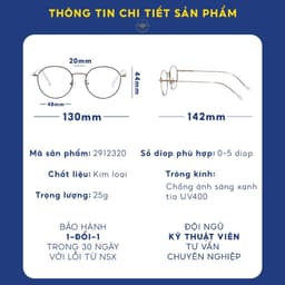Thumbnail Gọng kính kim loại tròn nam nữ LILYEYEWEAR phù hợp mặt nhỏ càng kính nhẹ nhàng màu sắc thời trang 2912320 4