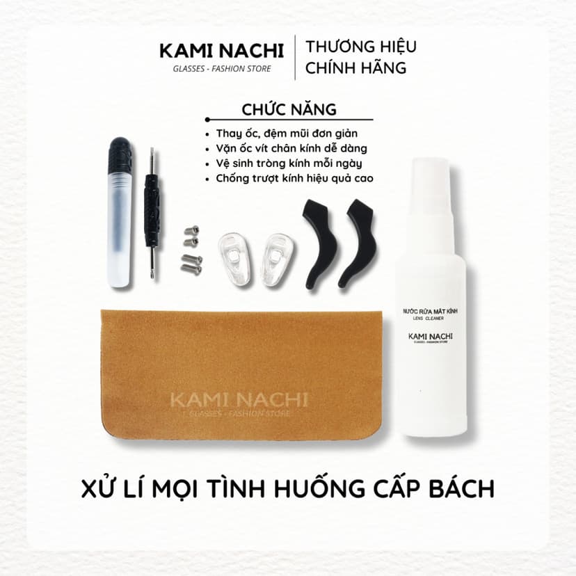 Ảnh Bộ sản phẩm bảo dưỡng và sửa chữa mắt kính cơ bản Kami Nachi 2