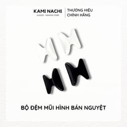 Thumbnail Bộ 2 miếng đệm mũi silicon hình cánh bướm có mặt dán keo cho mắt kính KAMI NACHI 2
