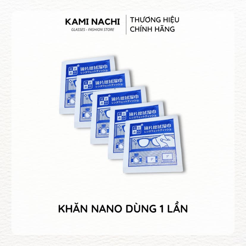 Ảnh Hộp 100 miếng khăn lau nano hàng loại 1 KAMI NACHI dùng 1 lần - Chống bám hơi nước, chống mờ sương cho kính 4