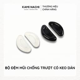 Thumbnail Bộ 2 miếng đệm mũi silicon hình bán nguyệt có mặt dán keo cho mắt kính KAMI NACHI 3