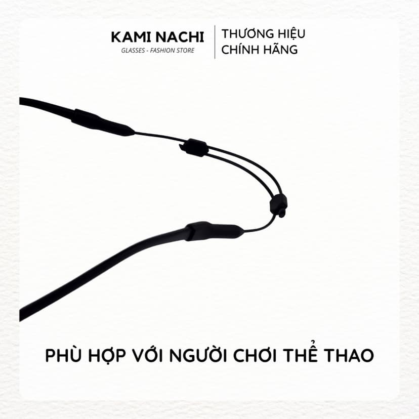 Ảnh Dây đeo giữ chống trượt cho mắt kính chất liệu nhựa silicon, ôm sát vòng đầu KAMI NACHI 3
