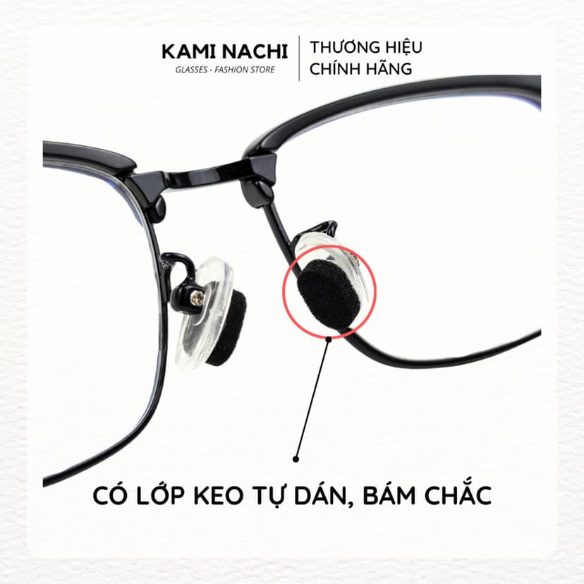 Ảnh Bộ 8 miếng đệm mũi chống trượt cho kính bằng mút xốp eva siêu mềm KAMI NACHI 4