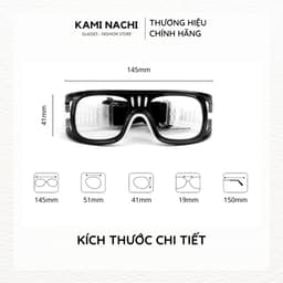 Thumbnail Gọng kính thể thao KAMI NACHI chuyên dụng cho người chơi thể thao, đá banh, bóng rổ 2