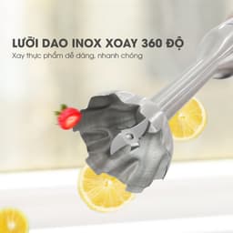 Thumbnail Máy xay sinh tố cầm tay đa năng Lebenlang LBL3969,nhiều đầu thay, 1200W,lưỡi dao inox, 7 mức độ xay 3