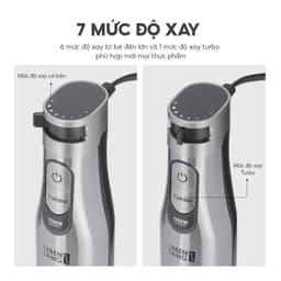 Thumbnail Máy xay sinh tố cầm tay đa năng Lebenlang LBL3969,nhiều đầu thay, 1200W,lưỡi dao inox, 7 mức độ xay 4