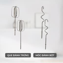 Thumbnail Máy đánh trứng Lebenlang LBL8908, trộn bột cầm tay 5 tốc độ, công suất lớn 400W, bảo hành 2 năm 4