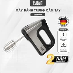 Thumbnail Máy đánh trứng Lebenlang LBL8908, trộn bột cầm tay 5 tốc độ, công suất lớn 400W, bảo hành 2 năm 2