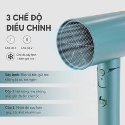 Thumbnail Máy sấy tóc 2 chiều nóng lạnh LEBENLANG LBL3033,2000W,chống xơ rối công nghệ ion,BH 2 năm-chính hãng 4