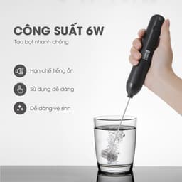 Thumbnail Máy đánh trứng đánh bọt cafe cầm tay mini Lebenlang LBL4588, 2 tốc độ, sạc pin usb - chính hãng 3