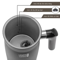 Thumbnail Máy tạo bọt sữa, cà phê LEBENLANG LBF3088 gồm 4 chế độ nóng lạnh, thiết kế cầm tay tiện lợi,BH 2 năm 4