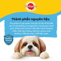 Thumbnail Bộ 12 Túi Thức Ăn Dạng Sốt Cho Chó Lớn PEDIGREE Mix 2 Vị 80G 2