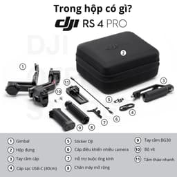 Thumbnail Gimbal máy ảnh DJI RS 4 PRO chống rung cho camera DSLR và Mirrorless tải trọng 4,5kg, quay dọc linh hoạt (DJI RS 4 PRO) 3