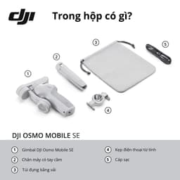 Thumbnail Gimbal chống rung điện thoại DJI Osmo Mobile SE gọn nhẹ theo dõi khuôn mặt (DJI OM SE) 2