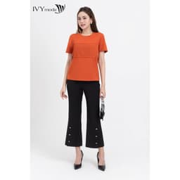Thumbnail Áo thun nữ xếp ly ngực IVY moda MS 57B9458 1