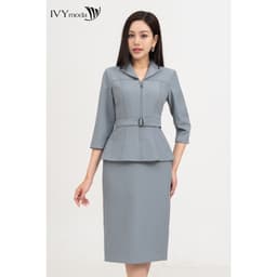 Thumbnail Đầm ôm mix set tay lỡ nữ IVY moda MS 48T0225 4
