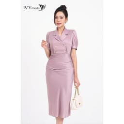 Thumbnail Helen Dress - Đầm lụa 2 lớp nữ IVY moda MS 48M8195 4