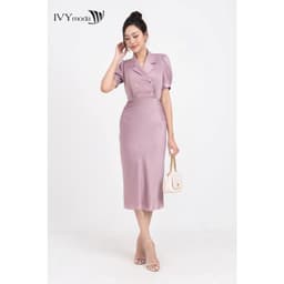 Thumbnail Helen Dress - Đầm lụa 2 lớp nữ IVY moda MS 48M8195 3