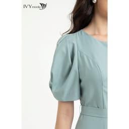 Thumbnail Đầm xòe hạ eo xếp ly nữ IVY moda MS 48M7565 4