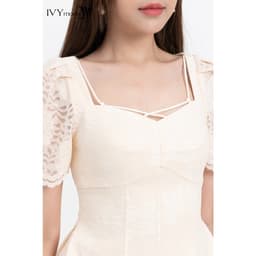Thumbnail Áo peplum phối ren nữ IVY moda MS 16M8305 2