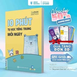 Thumbnail Sách - 10 Phút Tự Học Tiếng Trung Mỗi Ngày - Dành Cho Người Học Tiếng Trung Cơ Bản 1