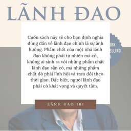 Thumbnail Sách - Tinh hoa lãnh đạo: 101 những điều nhà lãnh đạo xuất chúng cần biết 3